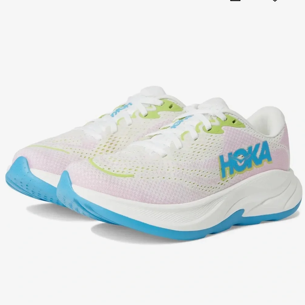 BNWT !! Hoka One One Rincon 4 :: Frost / Pink Twilight - Picture 2 of 3